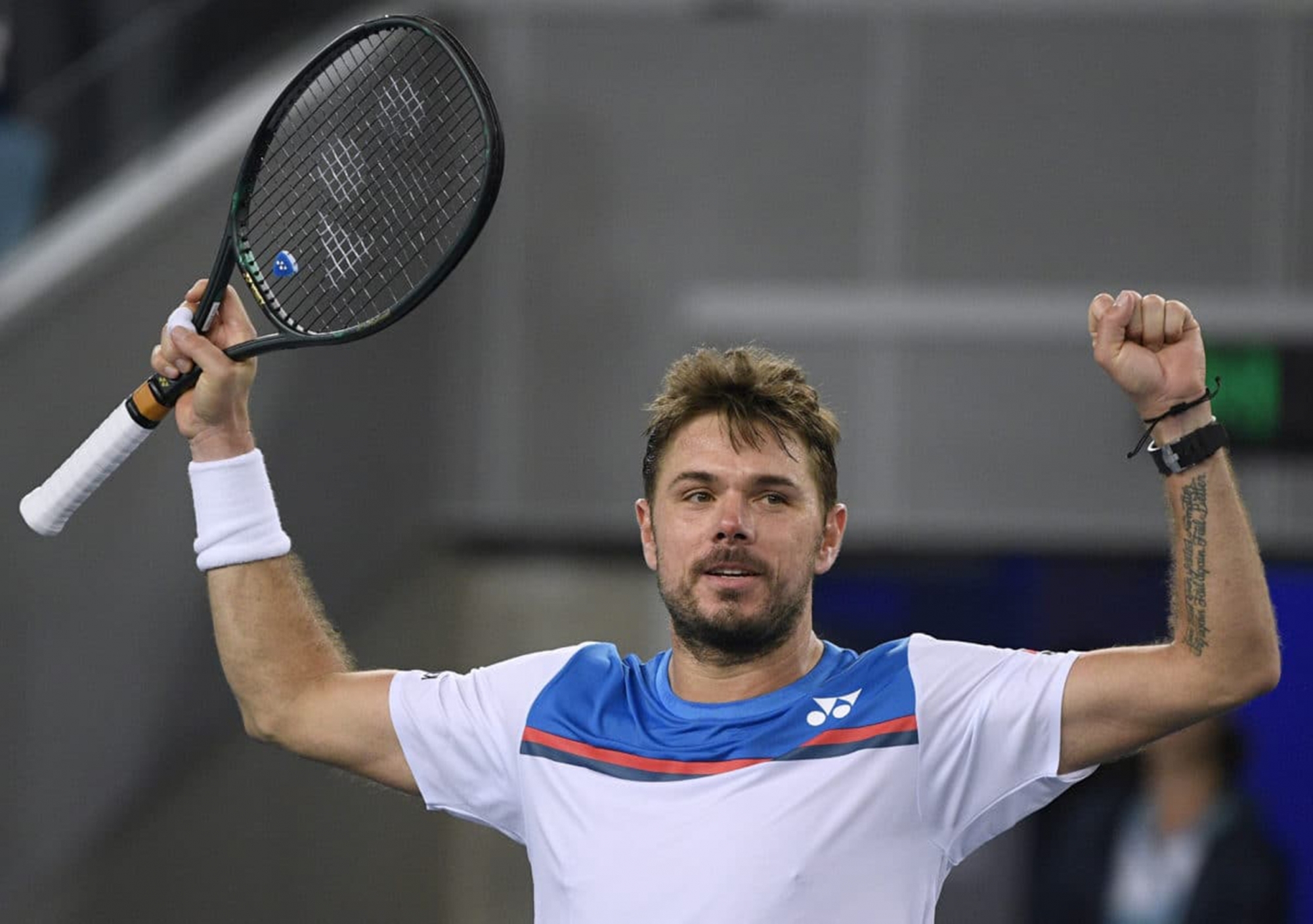 Stan Wawrinka a mis aux enchères une raquette et un polo et a permis à cette vente aux enchères d'atteindre la somme de 120 000 francs.