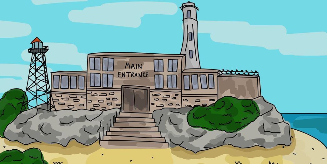 Les joueurs doivent réussir à quitter l'île qui abrite la fameuse prison d'Alcatraz.