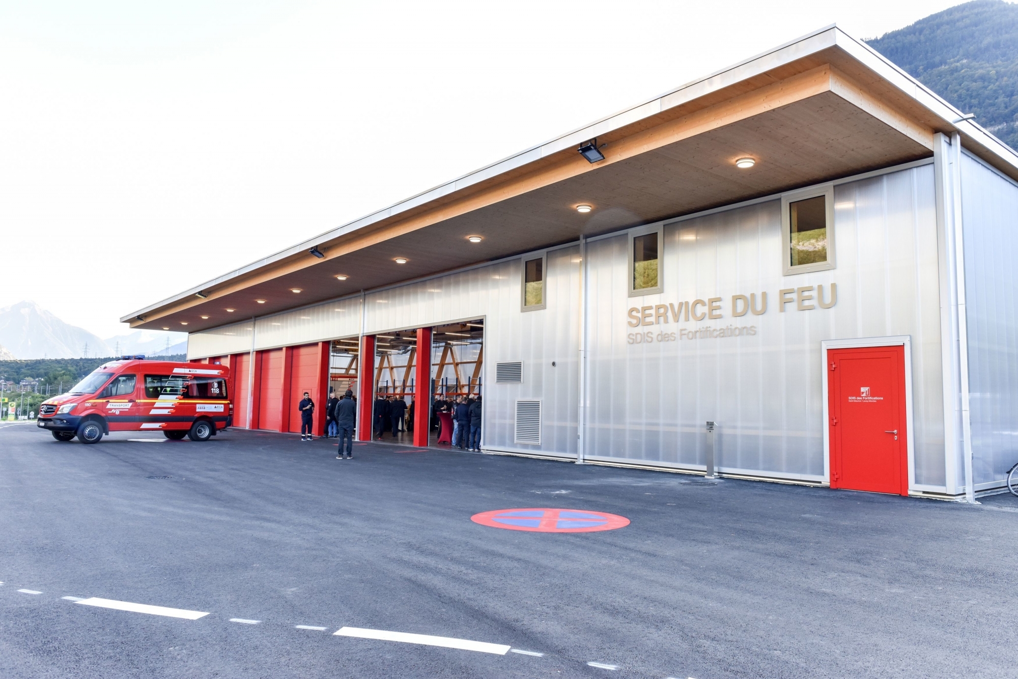 Le principal investissement réalisé en 2019 par la commune de Saint-Maurice est la nouvelle caserne des pompiers construite conjointement avec la commune de Lavey-Morcles.