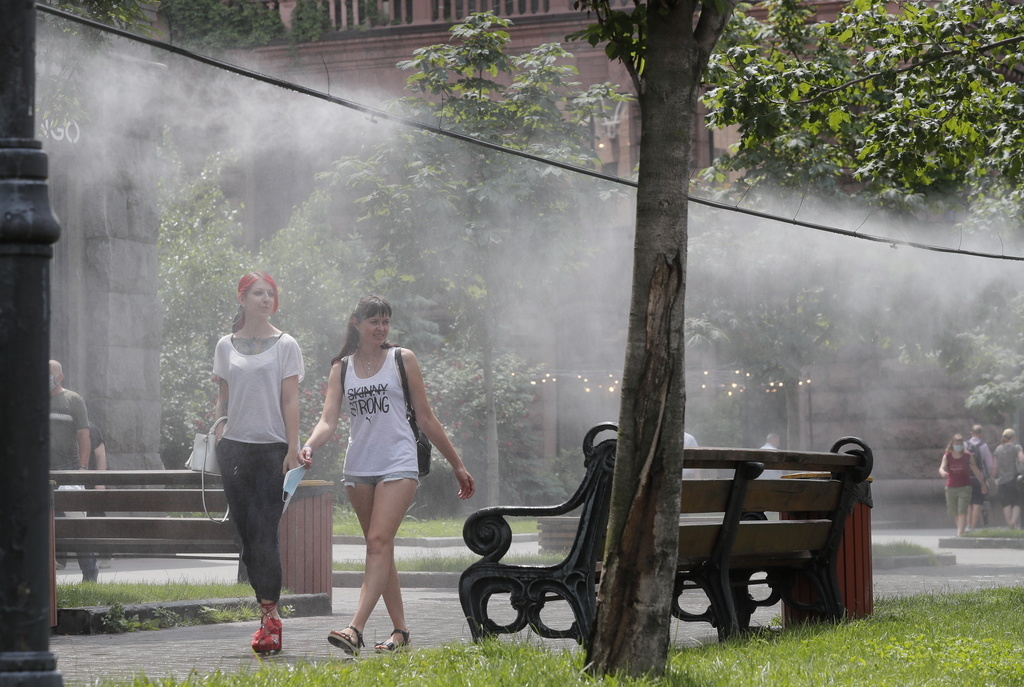 En Ukraine, ici à Kiev, ce mardi a déjà été marqué par de fortes chaleurs.