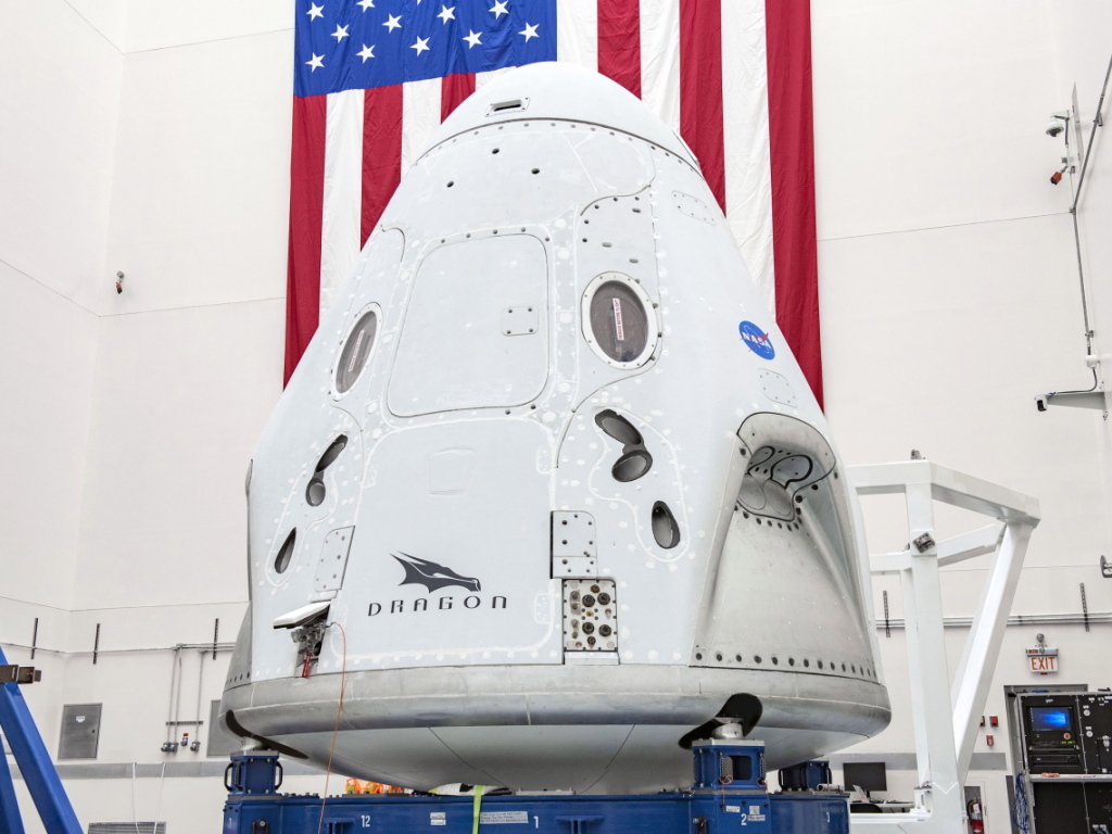 La capsule Crew Dragon, avec deux astronautes à son bord, sera fixée au sommet de la fusée Falcon 9. Celle-ci devrait décoller de Floride mercredi à 16h33 (22h33 en Suisse) (ARCHIVES).