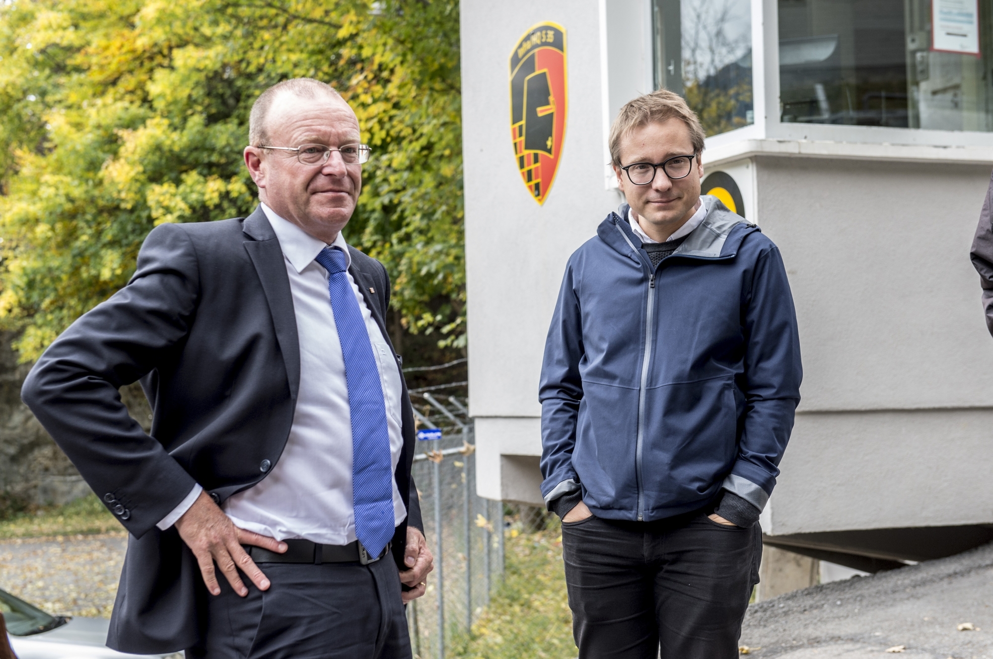 Si Philippe Nantermod (à droite) a d'ores et déjà téléchargé l'application, Jean-Luc Addor refuse de le faire.