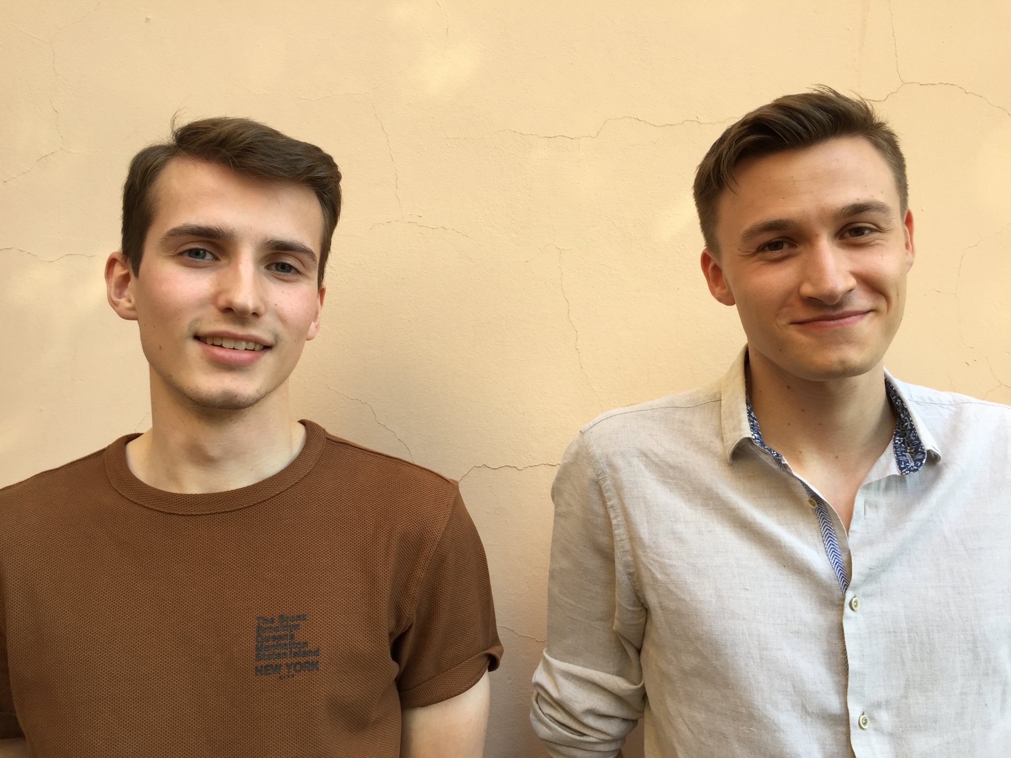 Guillaume Amos et Sylvain Robatel, nouveaux coprésidents du Parlement des jeunes.