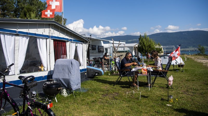 En 2019, les terrains de camping ont enregistré 3,8 millions de nuitées. (ILLUSTRATION)