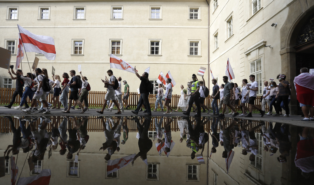 Des milliers de manifestants se sont à nouveau rassemblés à Minsk.