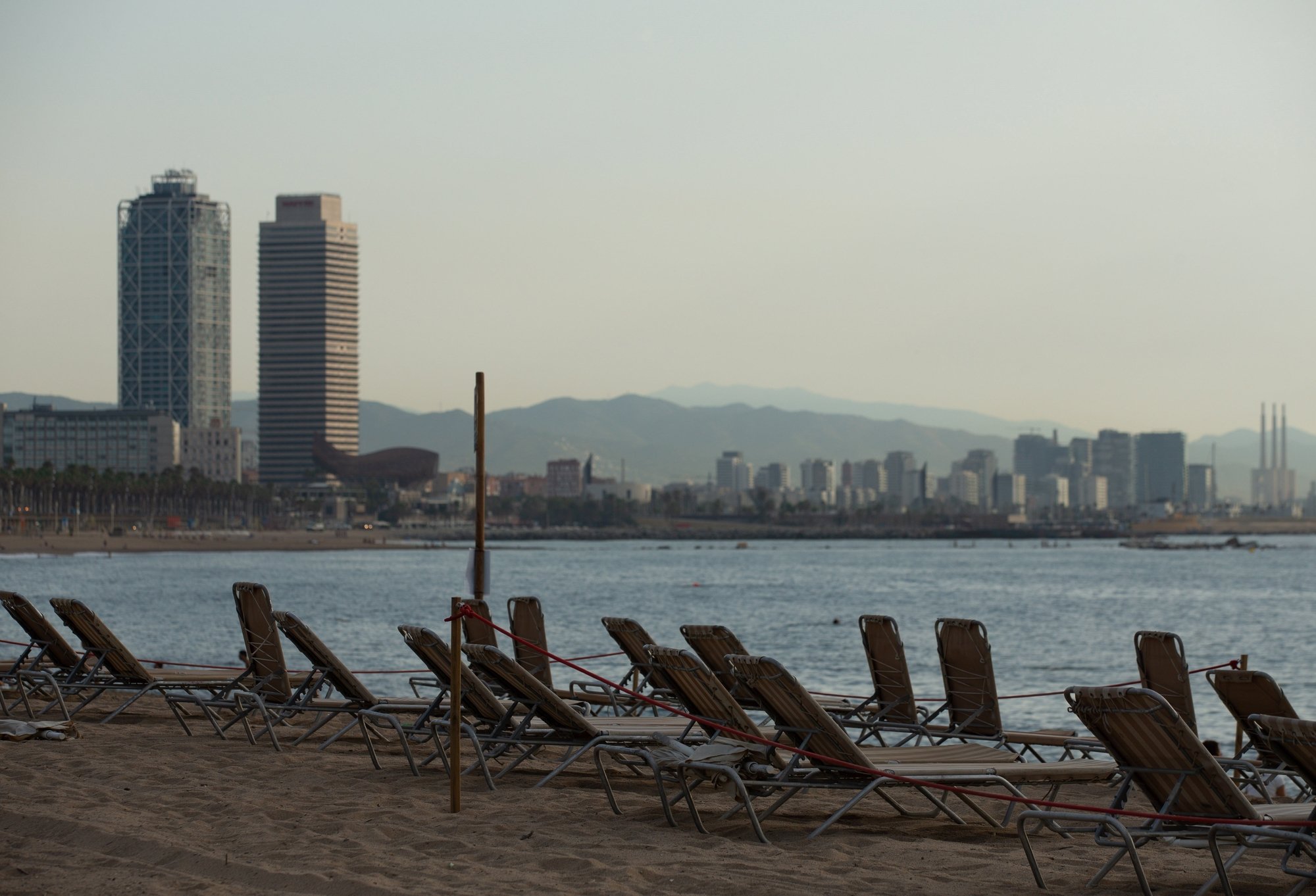 Les Valaisans ne se sont pas rués sur les plages de Barcelone cette année.