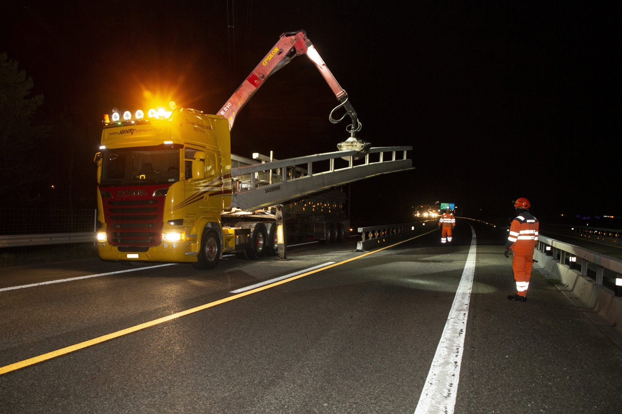 Le démontage du chantier de l'A9 autour de Martigny va nécessiter deux nuits de fermeture de l'autoroute.