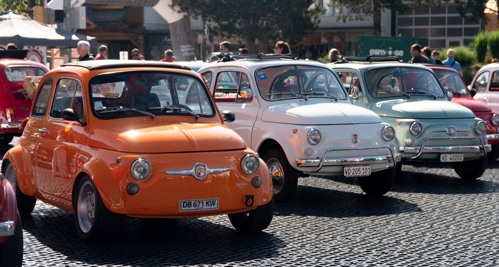 Les Fiat 500 seront les reines de Crans-Montana, le temps d'un week-end.