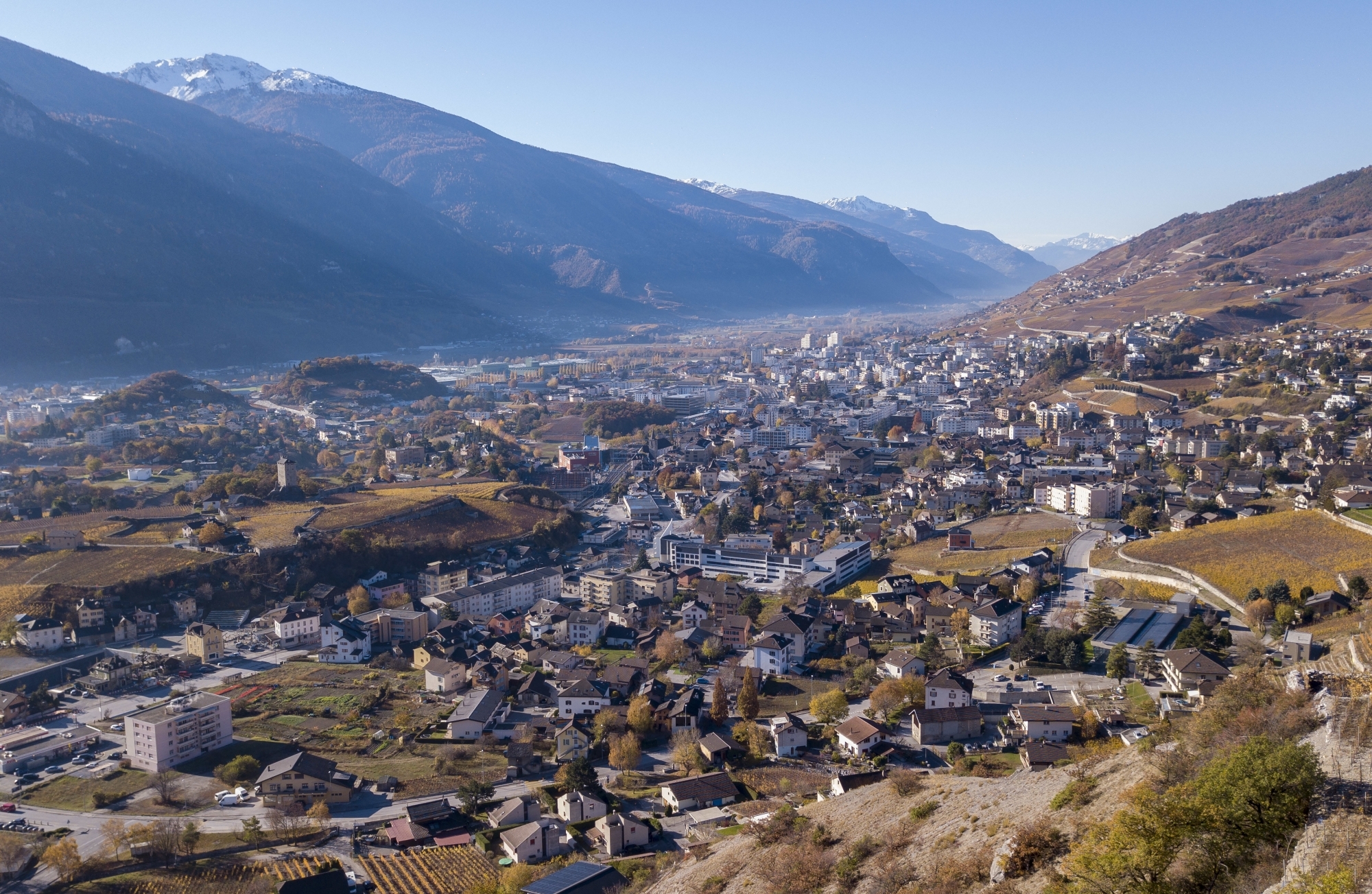 La région de Sierre est en proie à une panne d'électricité.