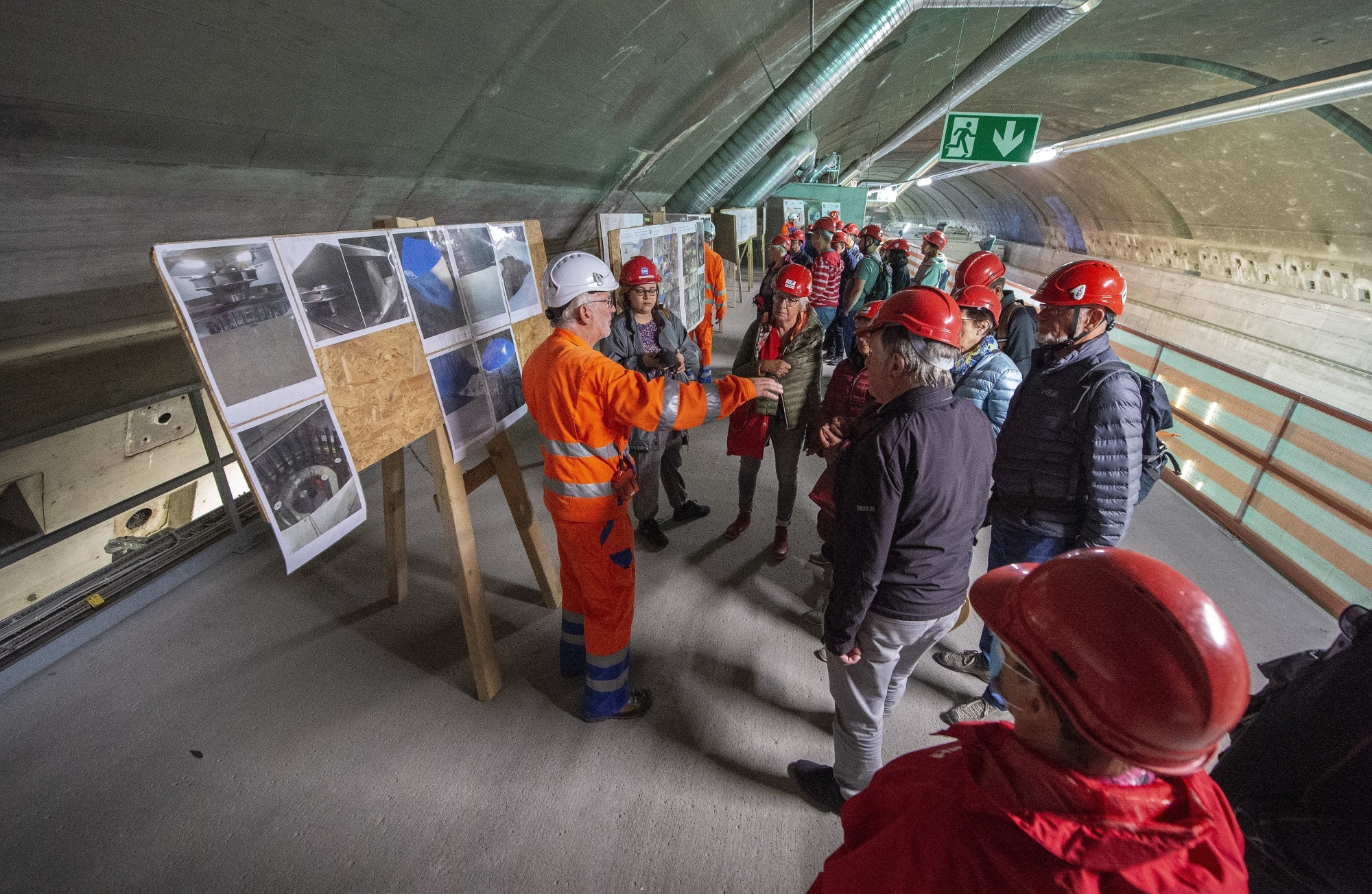 Plus de 110 habitants de Finhaut ont participé aux visites guidées et commentées de l'aménagement de Nant de Drance, dont la mise en service aura lieu en décembre 2021.