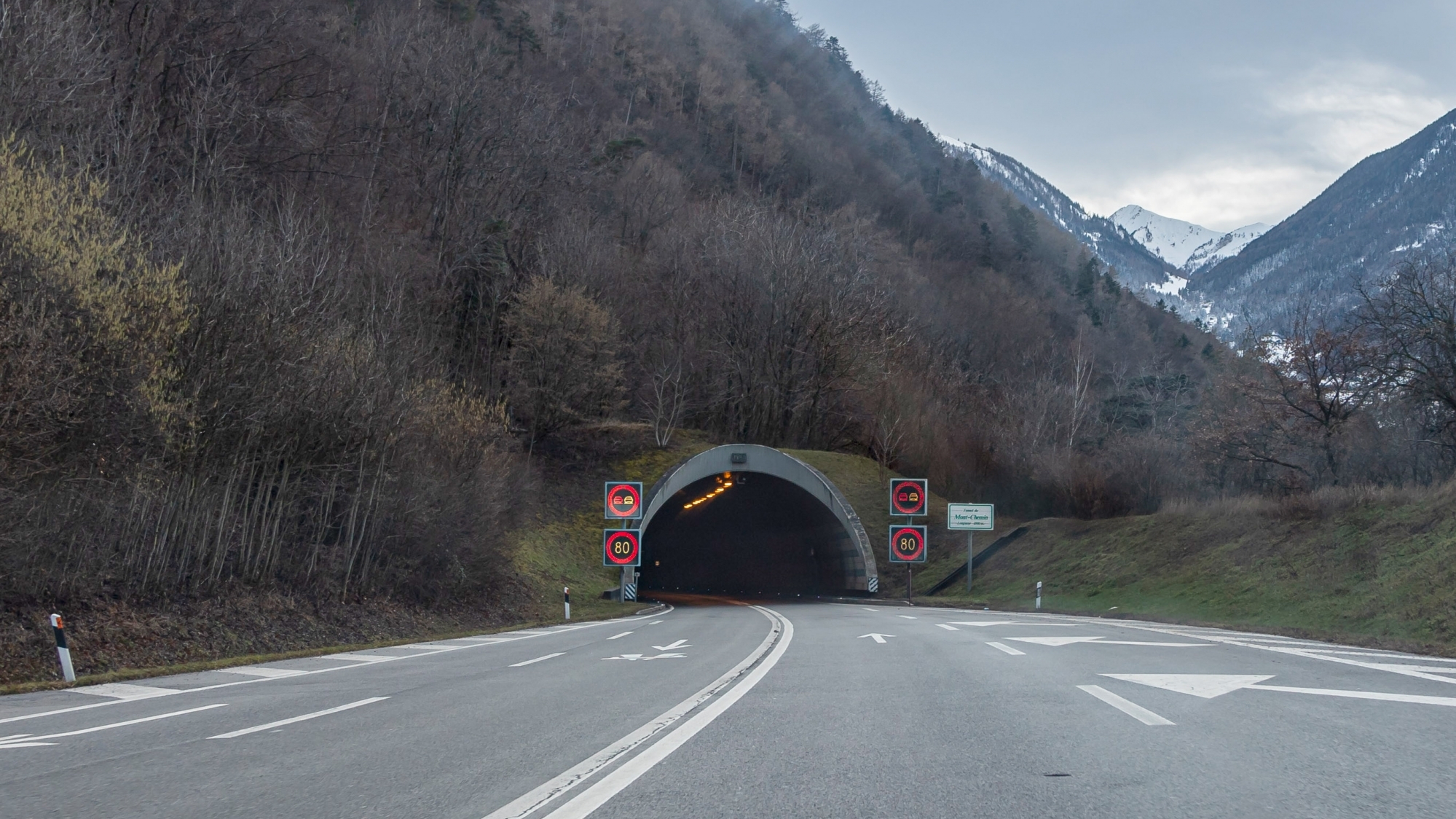Le tunnel du Mont-Chemin sera fermé durant trois nuits dès lundi 7 septembre.