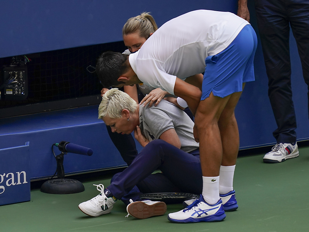 Novak Djokovic a été disqualifié de l'US Open en raison de cet incident.
