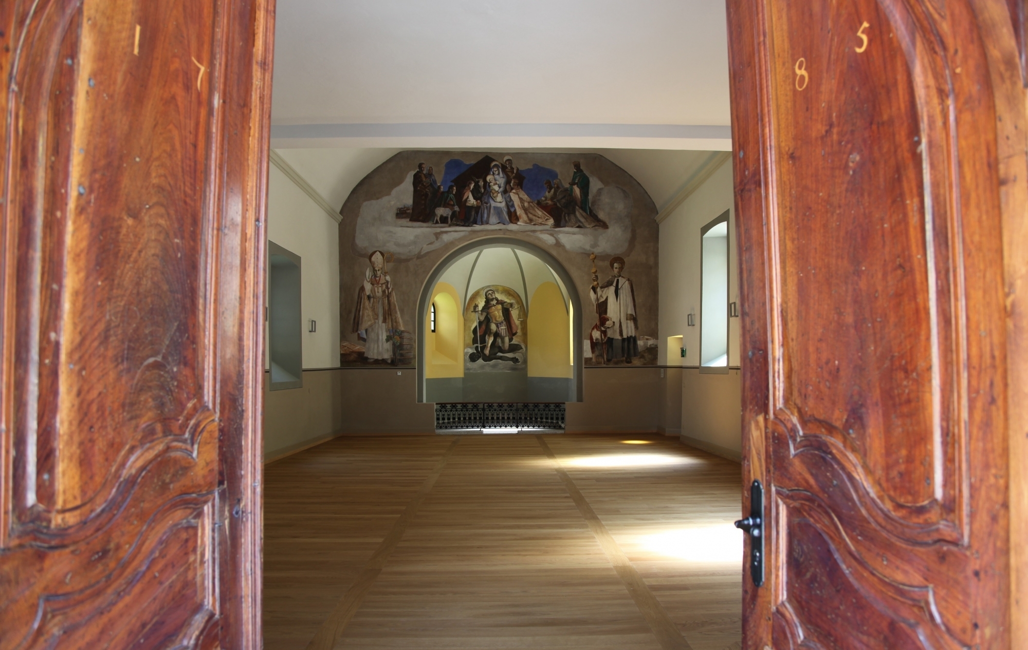 L’ancienne chapelle a été restaurée et réaménagée.