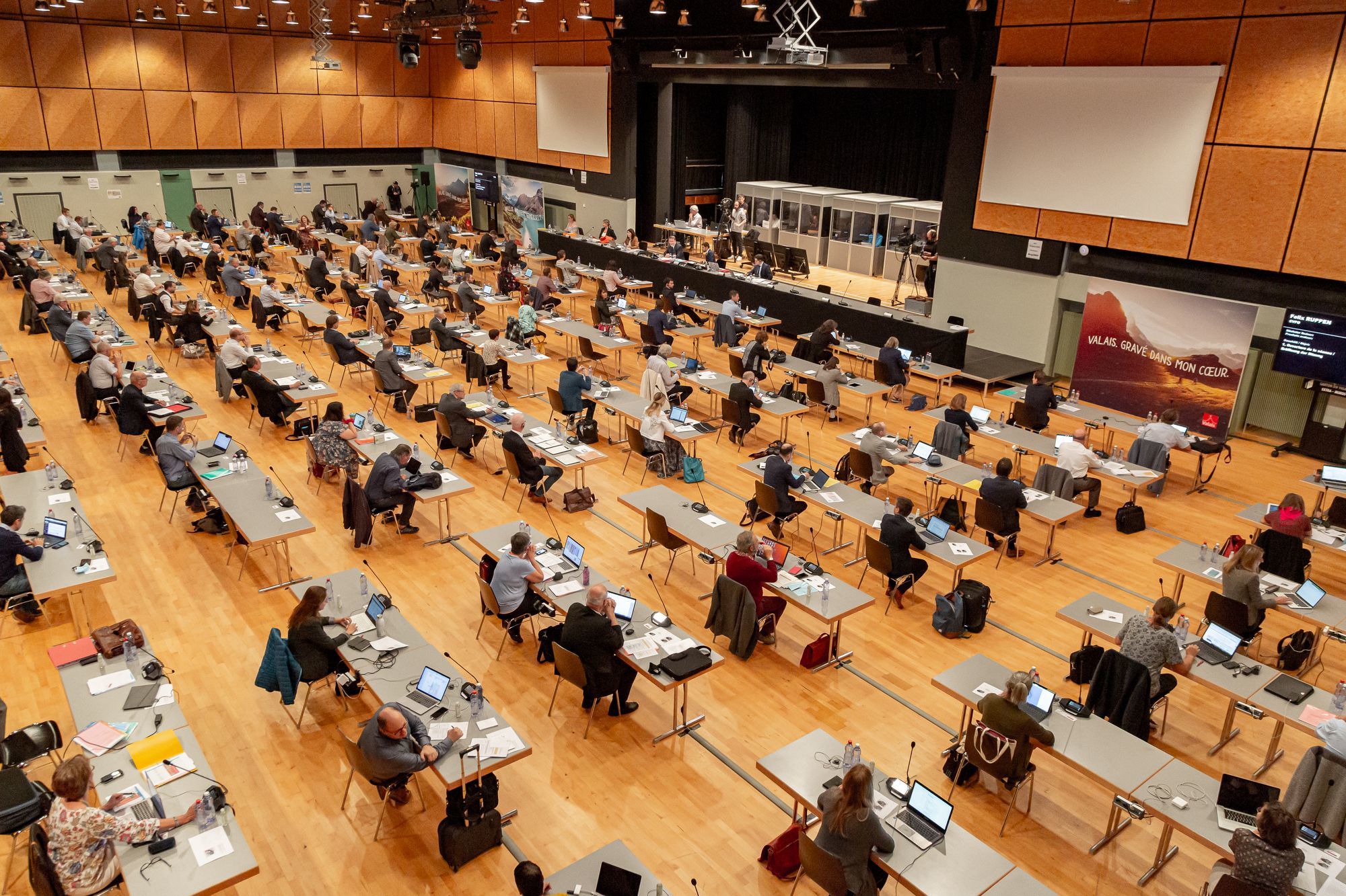 Comme le Grand Conseil, la constituante valaisanne se réunit à Brigue à cause du Covid.